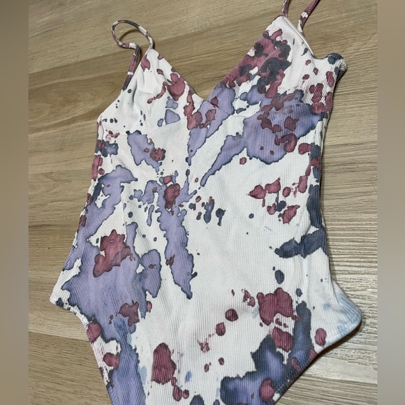 Wilfred Tops - WILFRED (Up cycled with Tie Dye) Thong BodySuit. Size XS